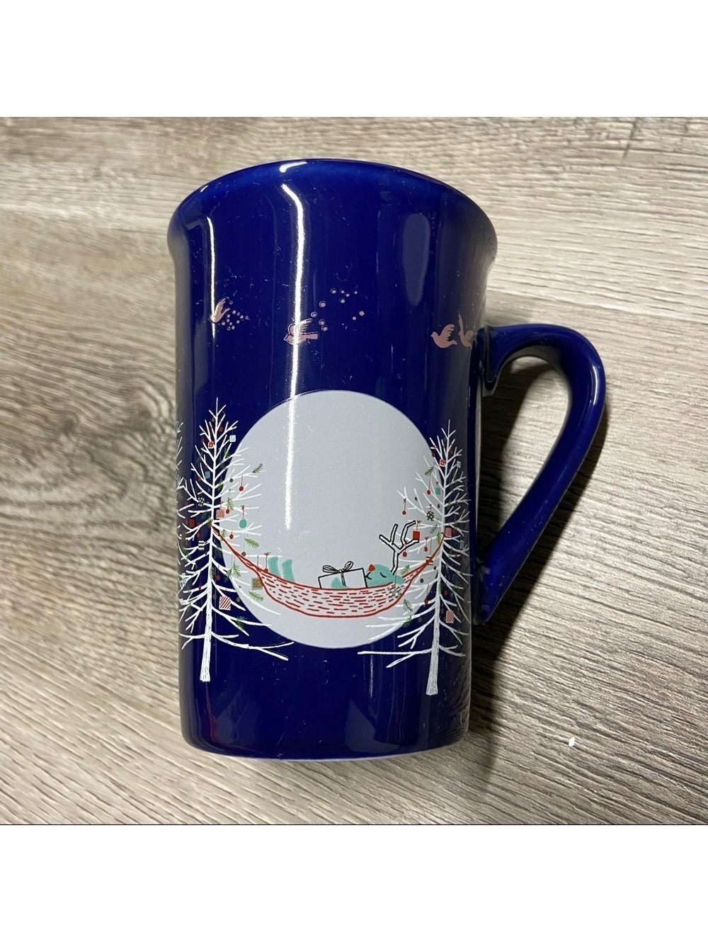 Starbucks Holiday 2019 Blue Coffee Mug with Moon & Sleeping Reindeer